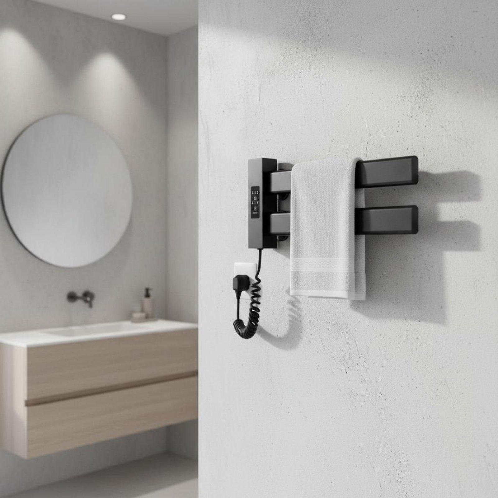 Towel Warmer Electric - Akıllı Havlu Isıtma Rafı Kolay Kurulum