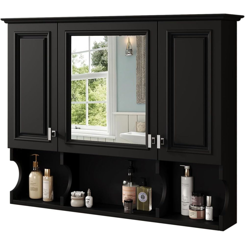 Bathroom Cabinet Mirror - Aynalı Banyo Duvar Dolabı, Ayarlanabilir Raflı