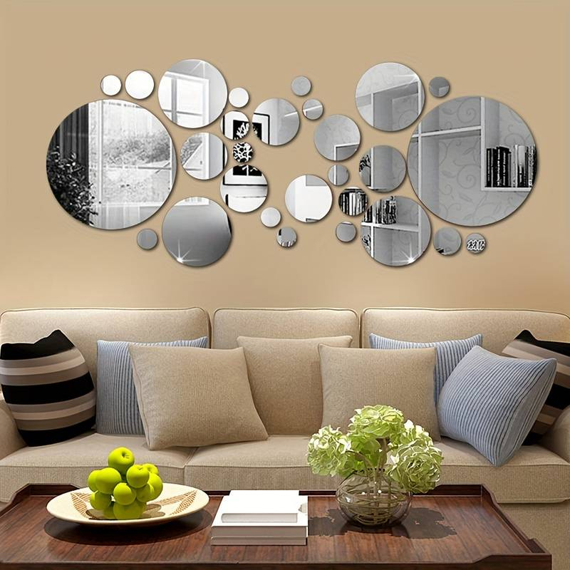 Home Theater Bathroom - 26 adet 3D akrilik ayna duvar