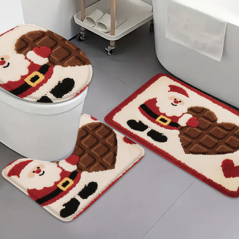 Home Bathroom Images - 3 adet karikatür resimli pazen halı