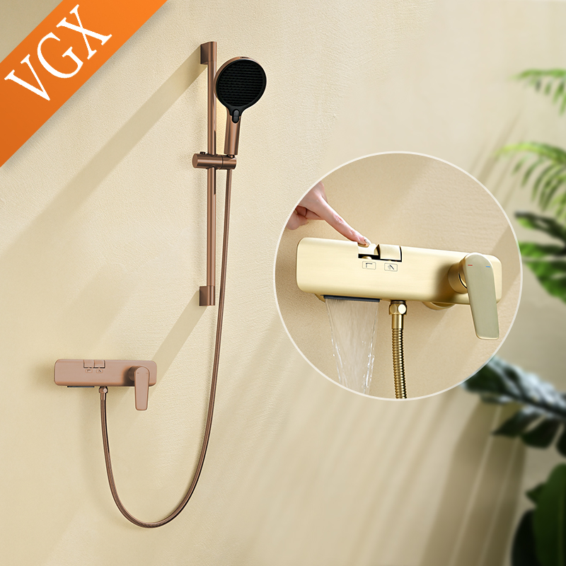 Home Bathroom Faucets - VGX Basit Duş Seti, Kaldırma Çubuklu