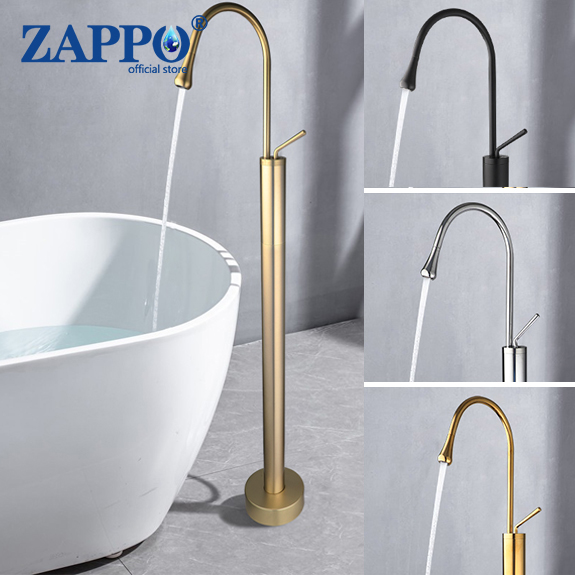 Home Bathroom Faucets - ZAPPO Bağlantısız Küvet Dolgu Tek Kolu
