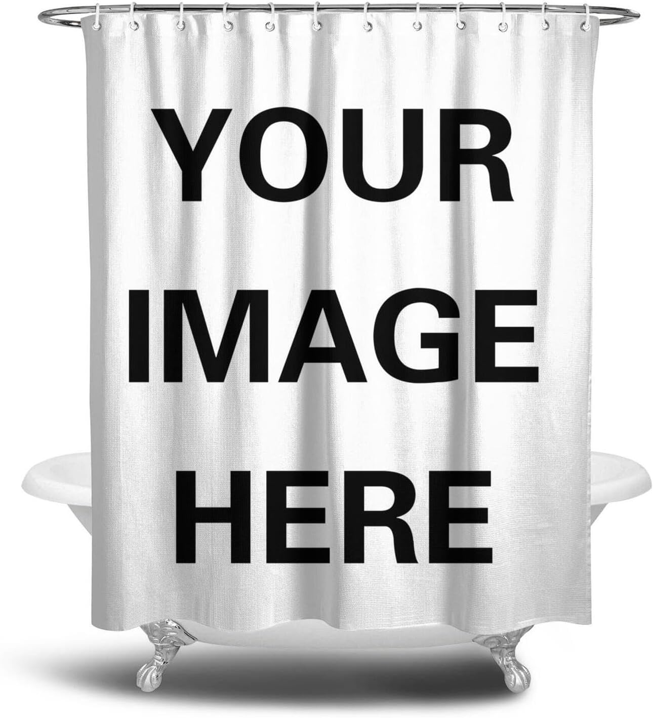 Home Bathroom Images - Resim Desenli Özel Kişiselleştirilmiş Duş Perdesi,