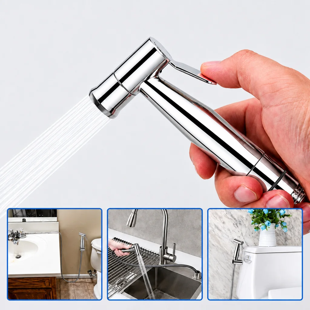 Plunger Toilet - Taşınabilir El Tipi Bide Sprey Başlığı,