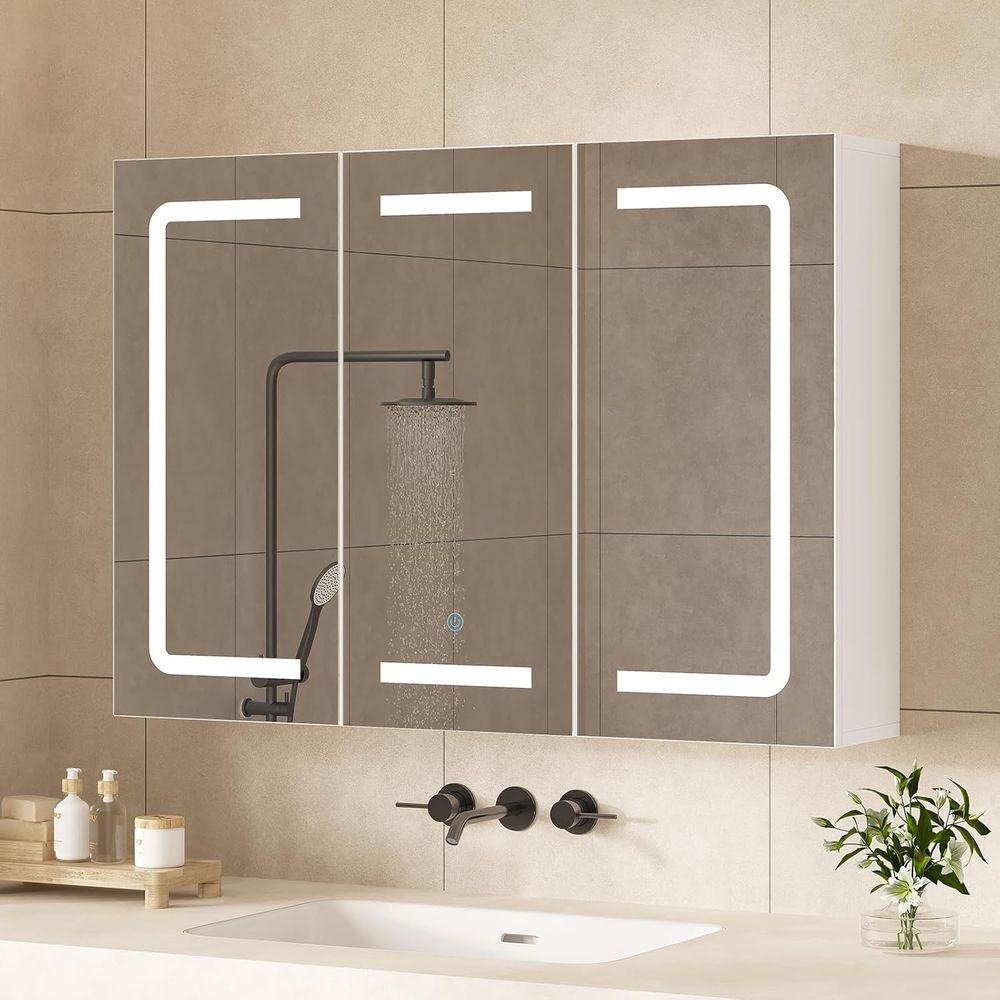 Bathroom Cabinet Mirror - Aynalı İlaç Dolabı Düzenleyici, Işıklı ve