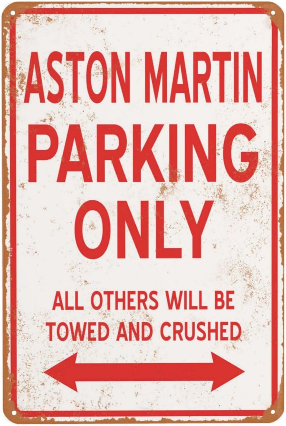 Home Bathroom Sign - Vintage Metal Tabela Aston Sadece Park