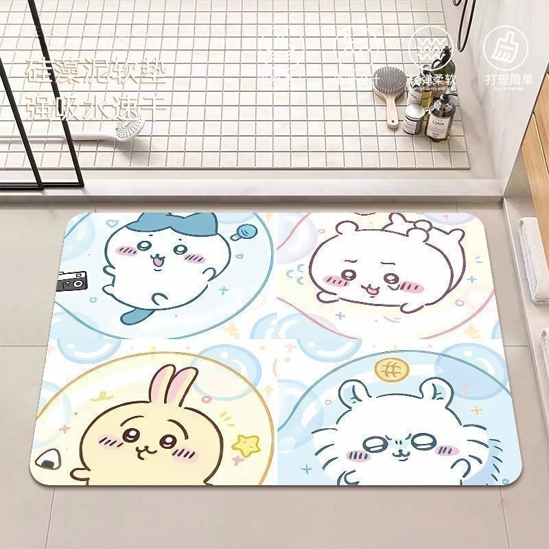 Home Goods Bathroom Accessories - Anime Chiikawa Hachiware Usagi Diatom Çamur