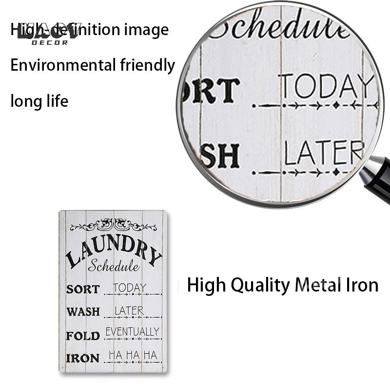 Slogan Metal Tabela Çamaşır Od - Home Bathroom Sign incelemesi ve fiyatı