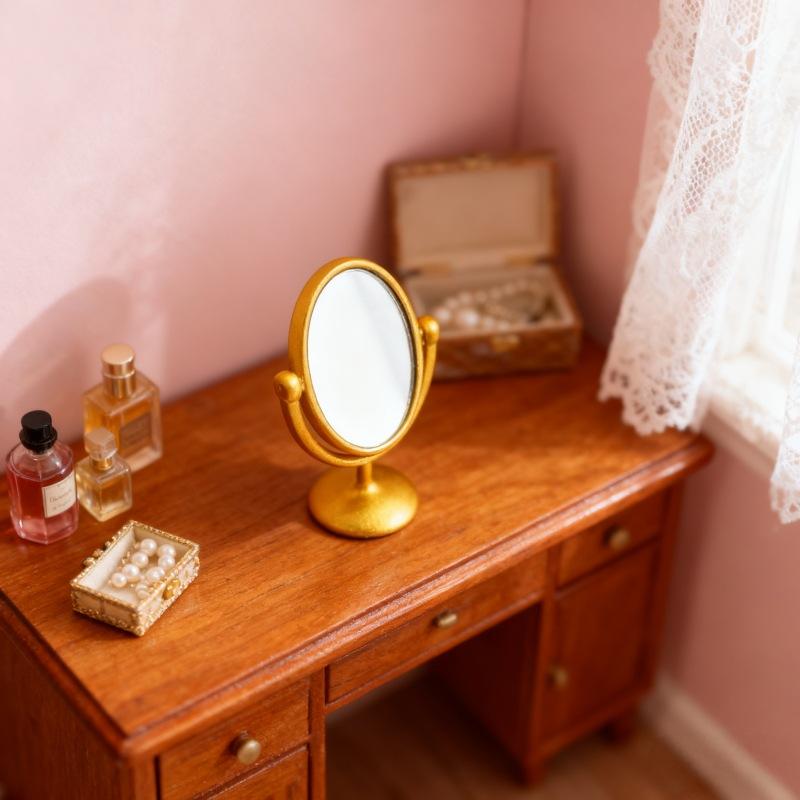 1 adet minyatür Retro ayna tuv - Home Theater Bathroom incelemesi ve fiyatı