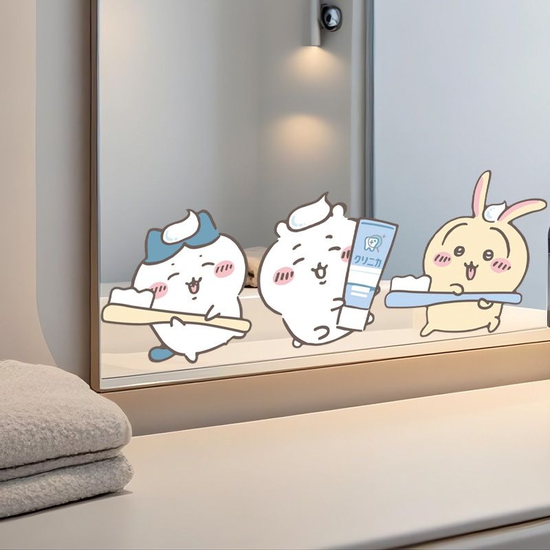 Sıcak Chiikawa Ayna Çıkartmala - Home Goods Bathroom Accessories incelemesi ve fiyatı