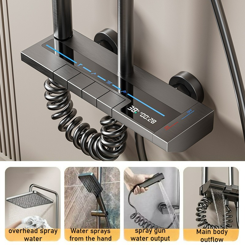 LED Dijital Ekranlı Duş Seti S - Home Bathroom Faucets incelemesi ve fiyatı