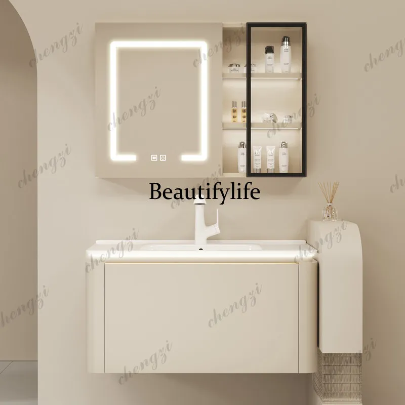 A17 Krem grisi rüzgar desenli  - Bathroom Cabinet Mirror incelemesi ve fiyatı