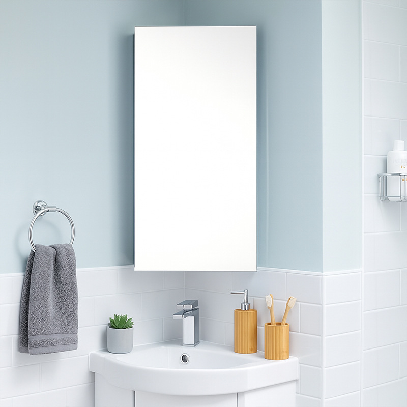 Banyo Üçgen Ayna Dolabı Köşe D - Home Theater Bathroom incelemesi ve fiyatı