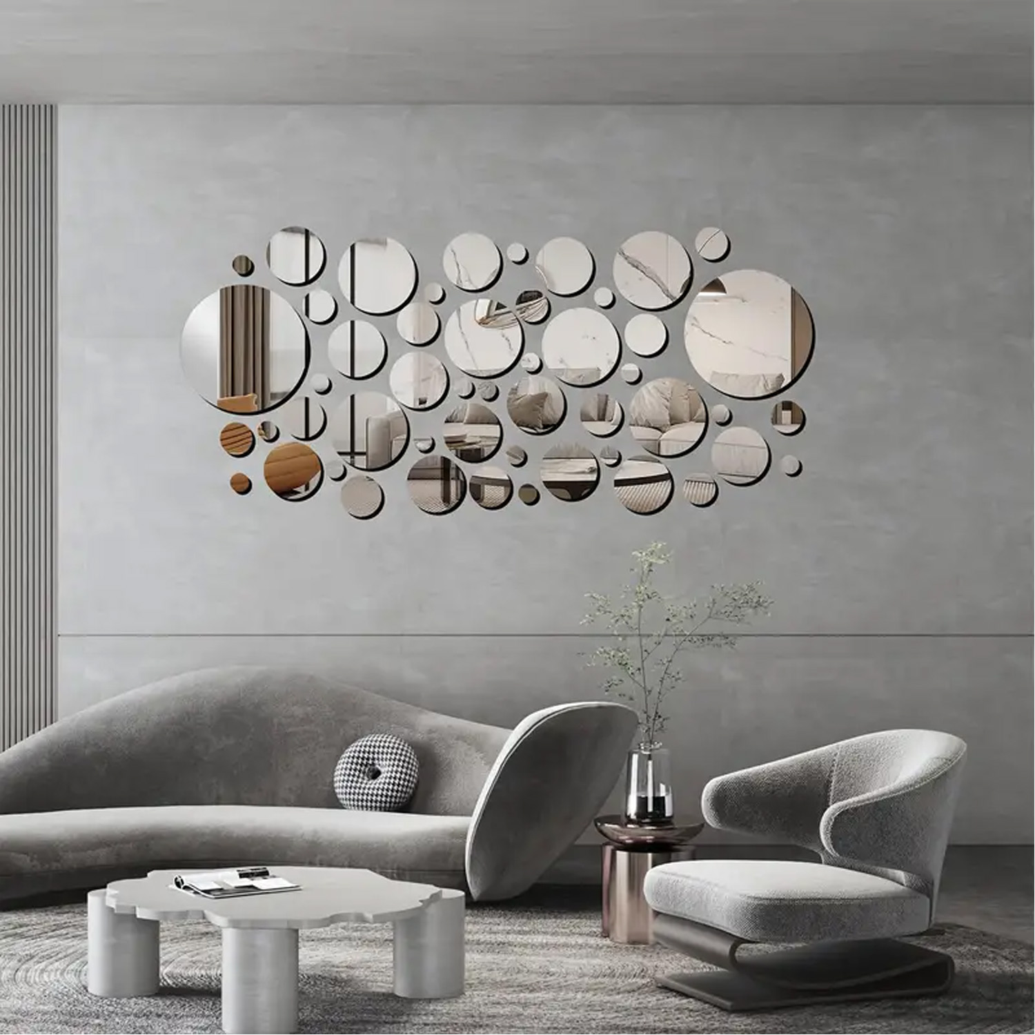 32 adet 3D Akrilik Ayna Duvar  - Home Theater Bathroom incelemesi ve fiyatı