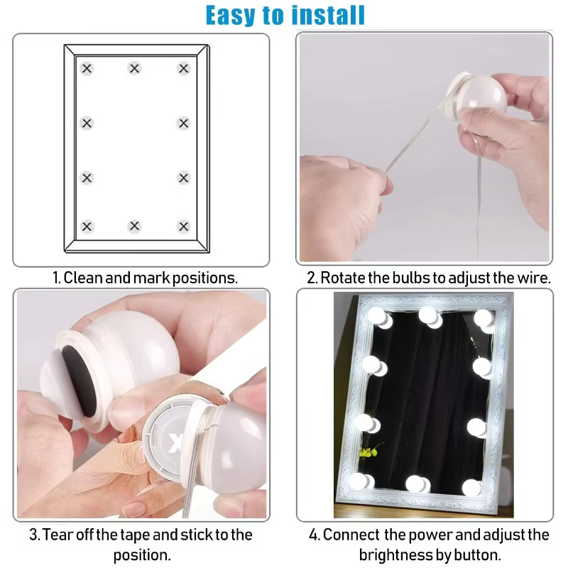 10 LED Makyaj Aynası Ampul Set - Home Theater Bathroom incelemesi ve fiyatı