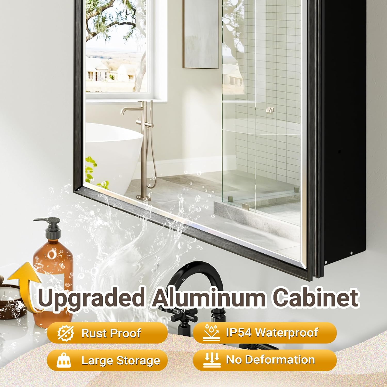 Siyah İlaç Dolabı Aynalı Yüzey - Bathroom Cabinet Mirror incelemesi ve fiyatı