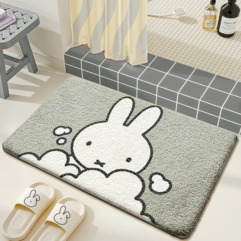 Kawaii Miffy Zemin Mat Karikat - Home Goods Bathroom Accessories incelemesi ve fiyatı