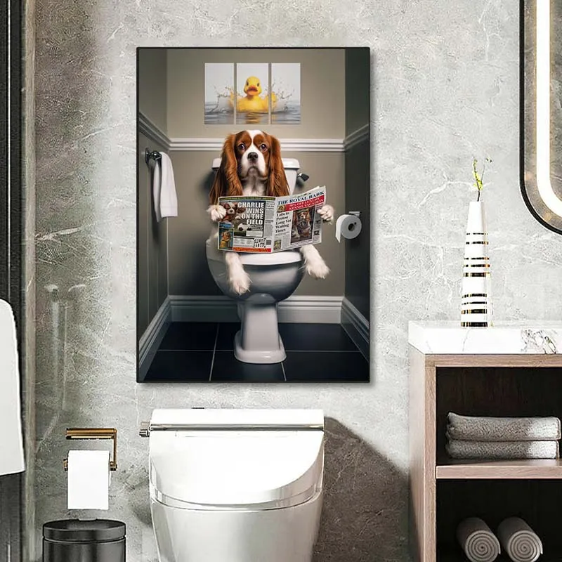 Komik hayvan duvar sanat poste - Home Bathroom Pic incelemesi ve fiyatı