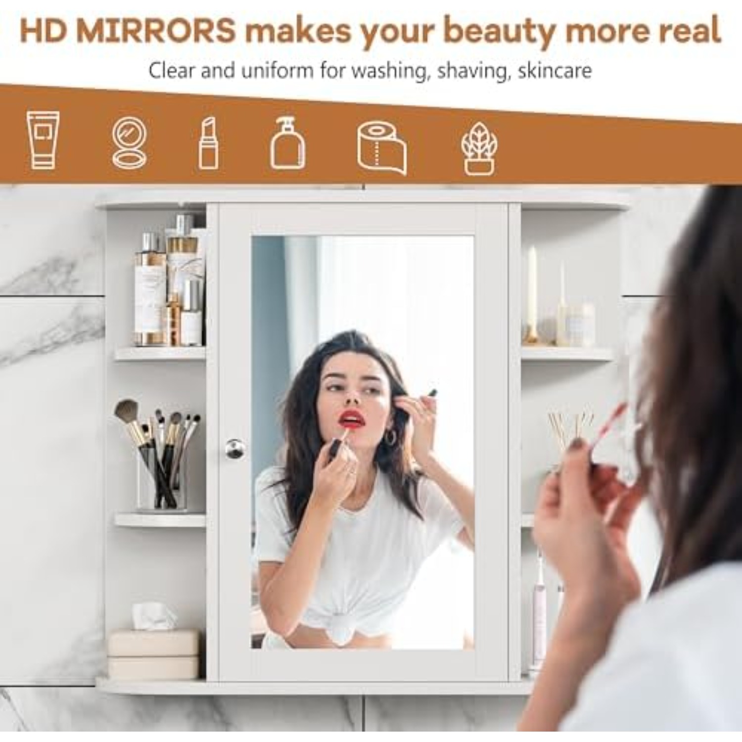 Banyo Ecza Dolabı, 6 Yanı Açık - Bathroom Cabinet Mirror incelemesi ve fiyatı