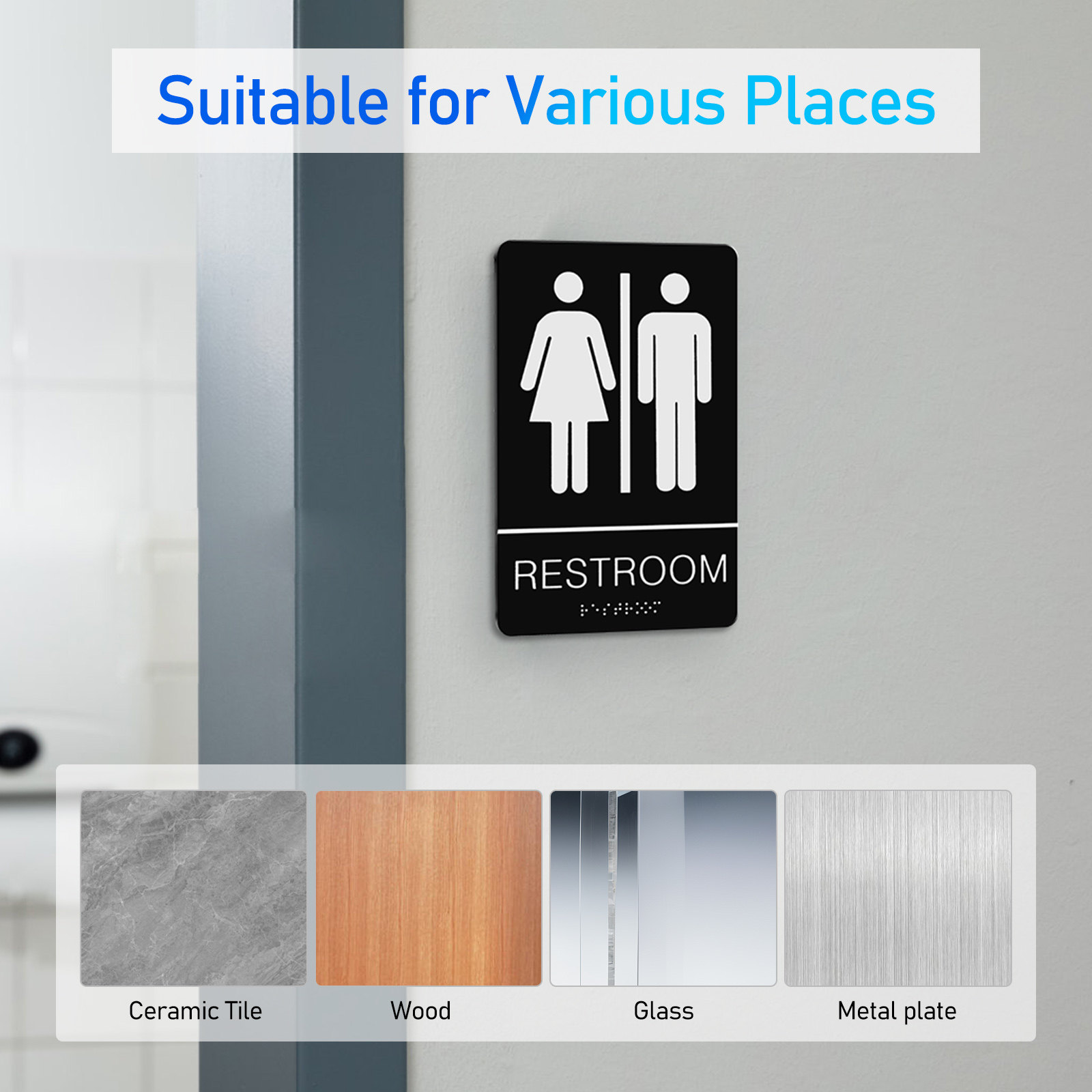 Braille Tuvalet İşareti Kendin - Home Bathroom Sign incelemesi ve fiyatı